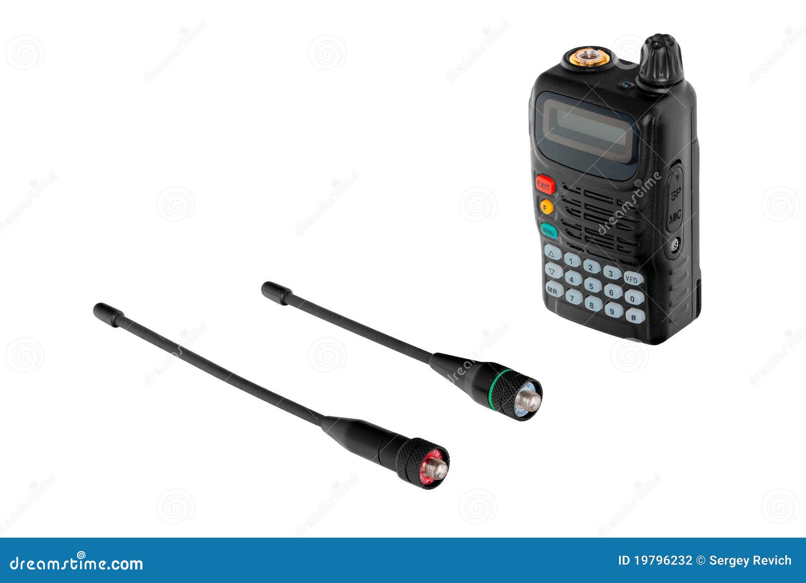 Portable Radio with Two Antennas Stock Photo Image of communicate