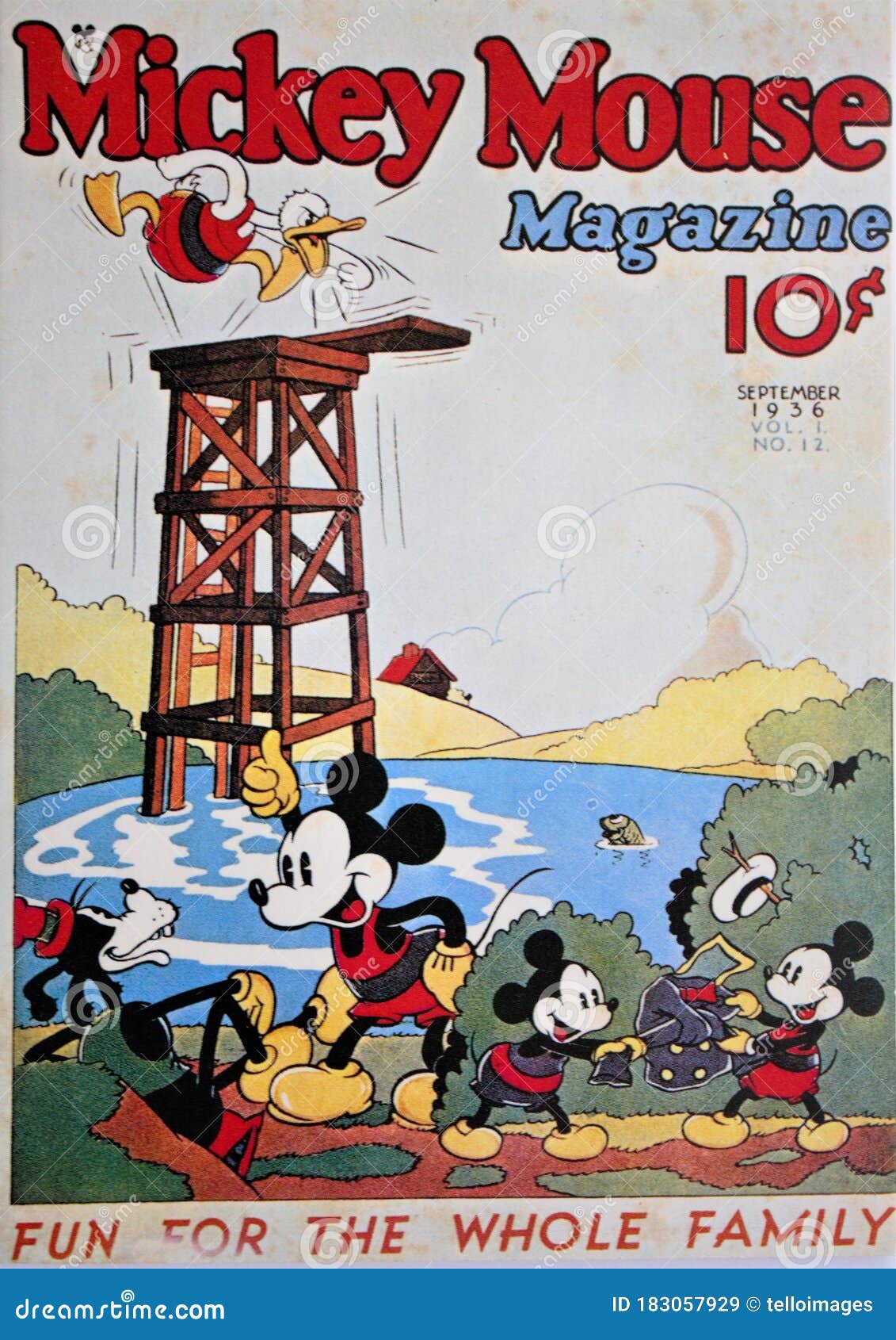 Portada De La Revista Mickey Mouse En Septiembre De 1936 Imagen de archivo  editorial - Imagen de desvanecimiento, cubierta: 183057929