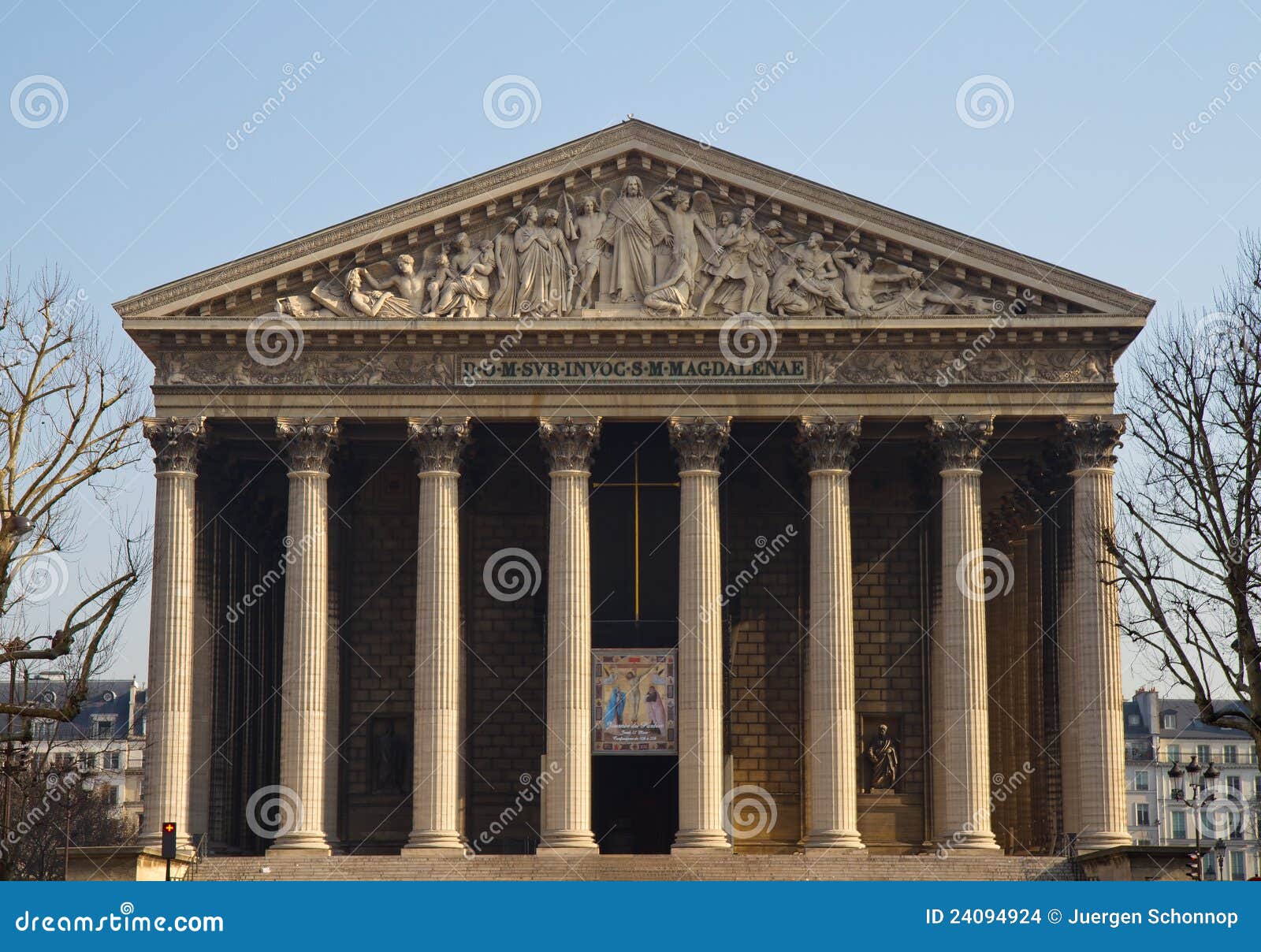 Portal of Eglise De La Madeleine Stock Photo Image of paris, catholic