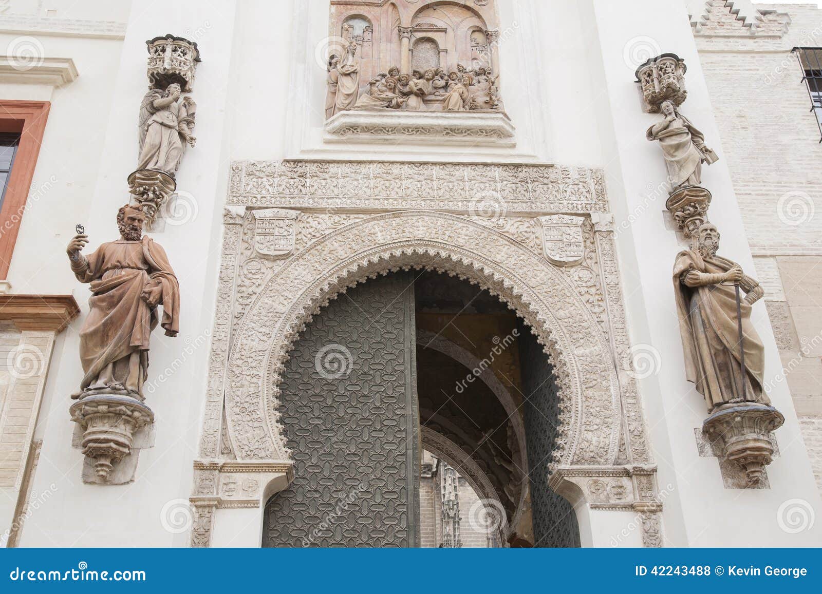 portal el perdon entrance, seville cathedral, spain