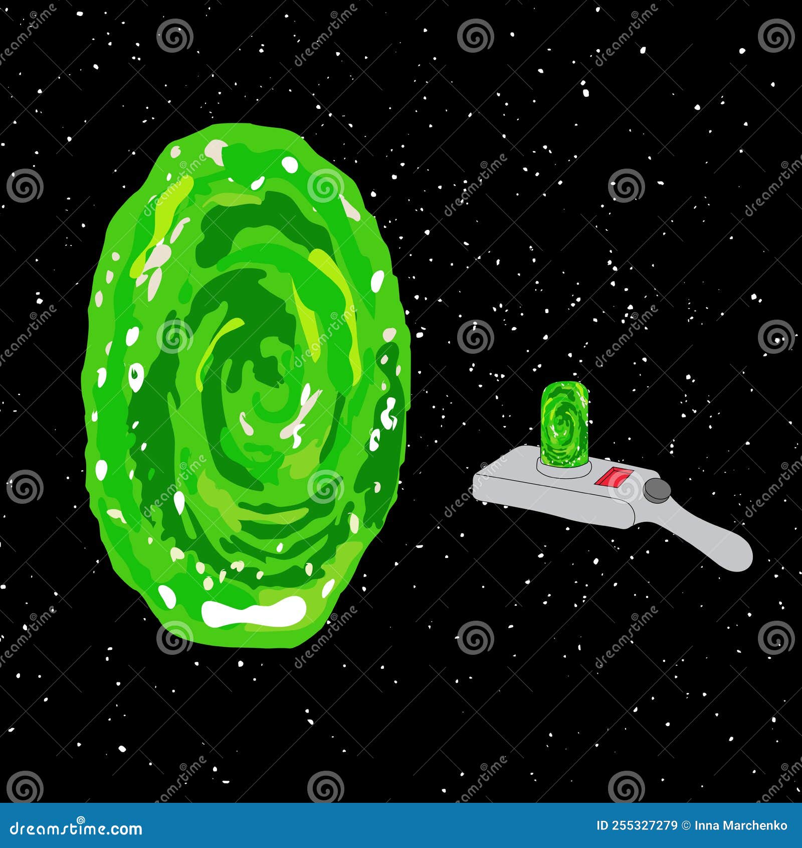 Cartoon Rick Morty Portal Stock Illustrations – 6 Cartoon Rick