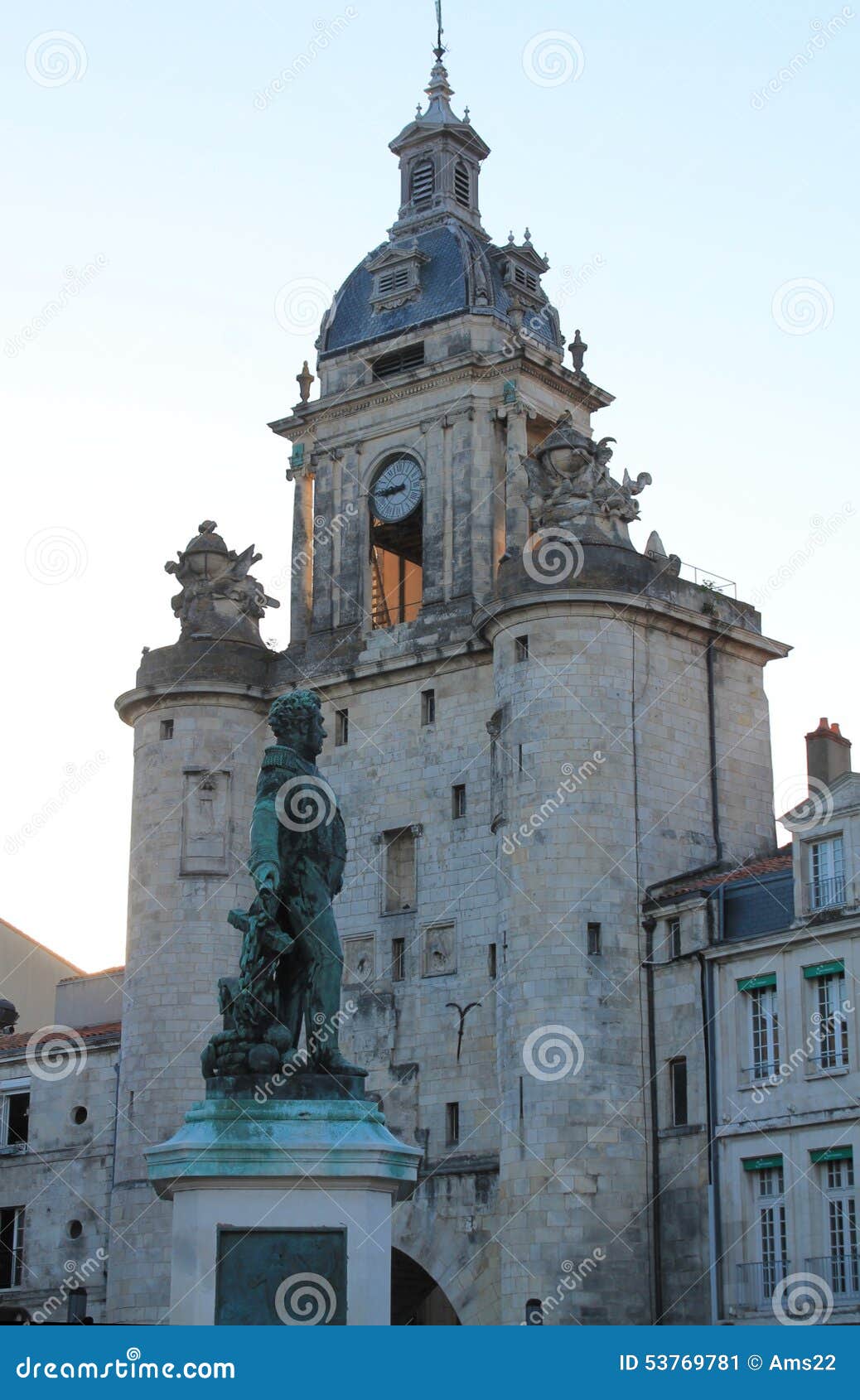 porte de la grosse-horloge, la rochelle ( france )