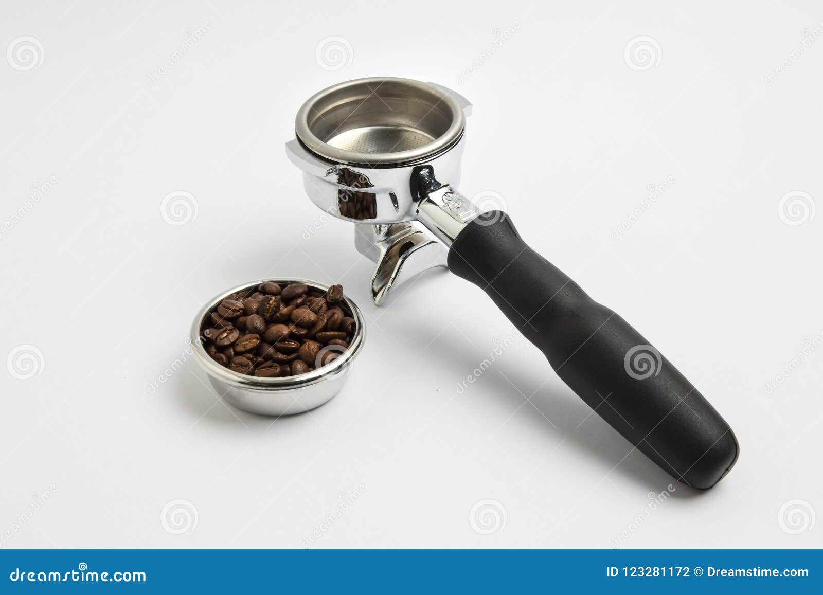 Porter Filter and Whole Bean in a Filter Stock Photo Image of porter