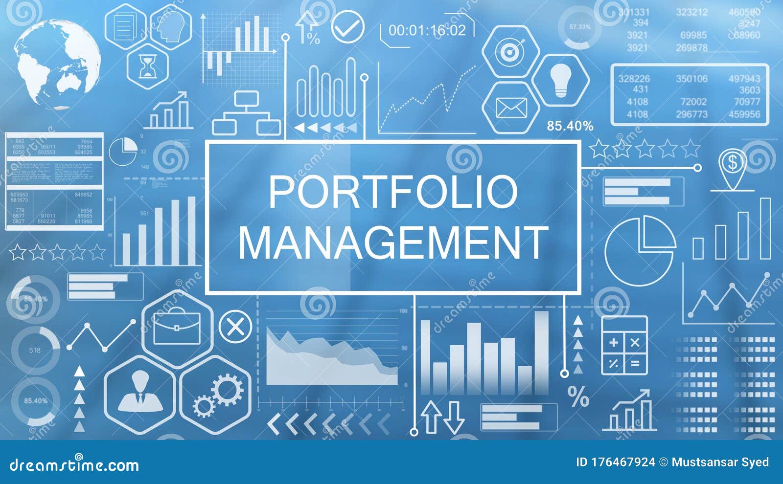 Portfolio Management, Animated Typography Stock Illustration - Illustration  of slide, data: 176467924