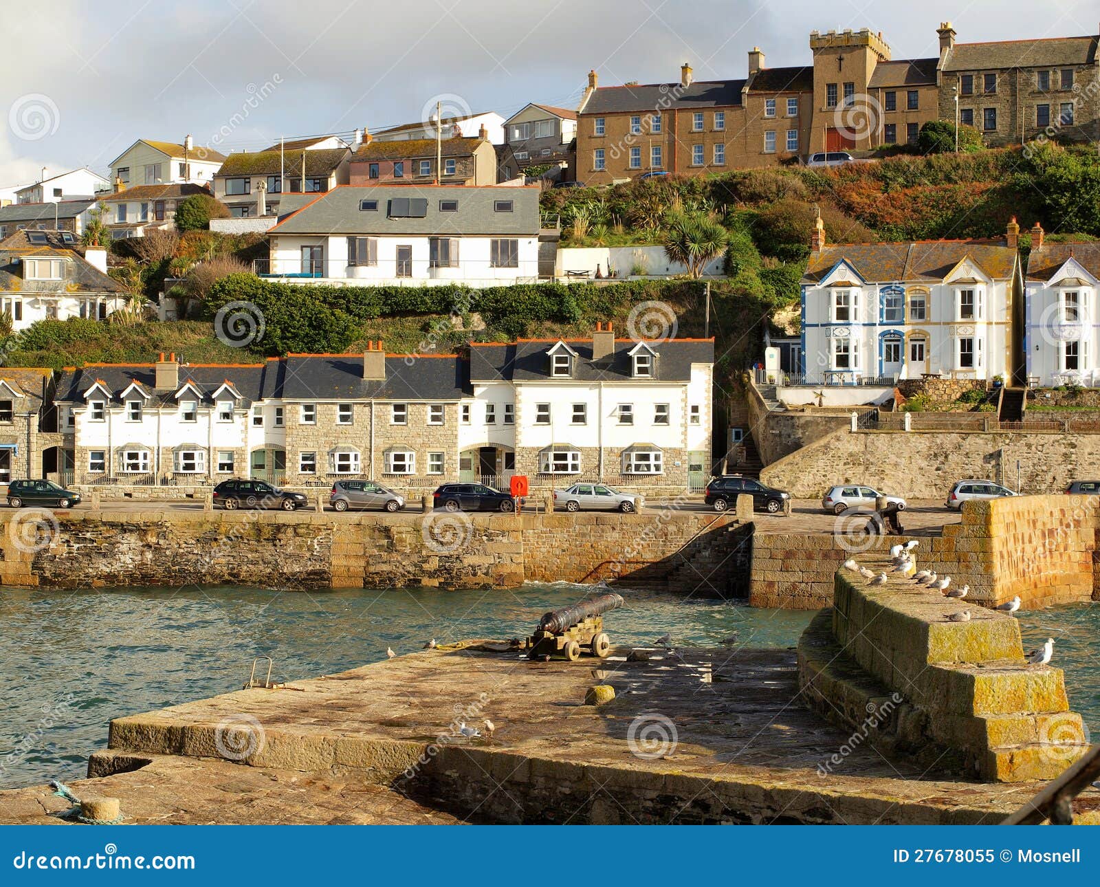 Porthleven Harbour View stock image. Image of fishing 27678055