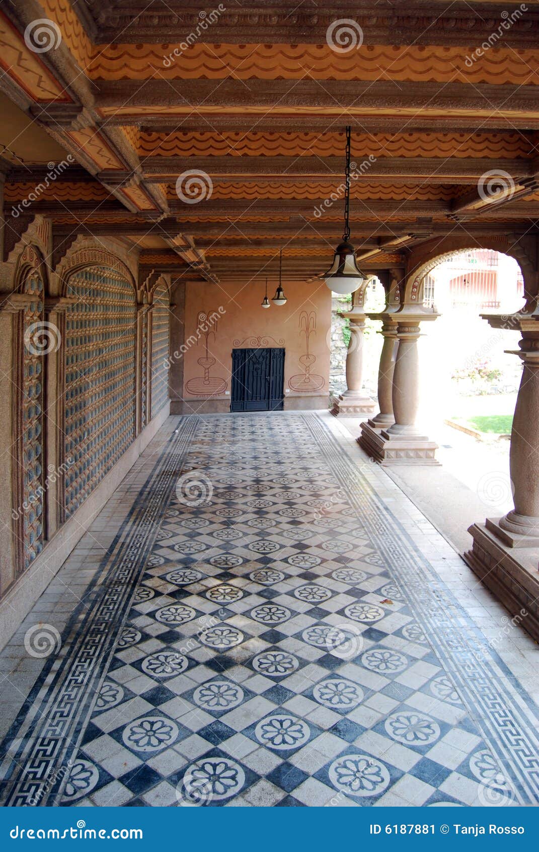 Portico In Grock S Villa Stock Image Image Of Architecture 6187881