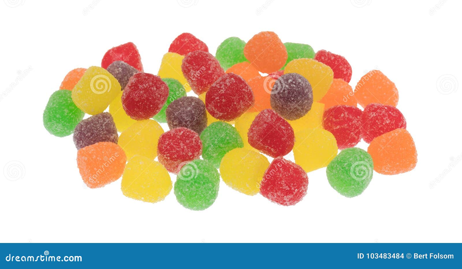 colorful sugar coated drop d gummy candy