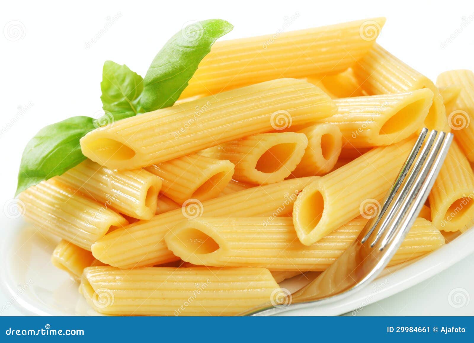 Cooked penne pasta stock image. Image of portion, pile 29984661