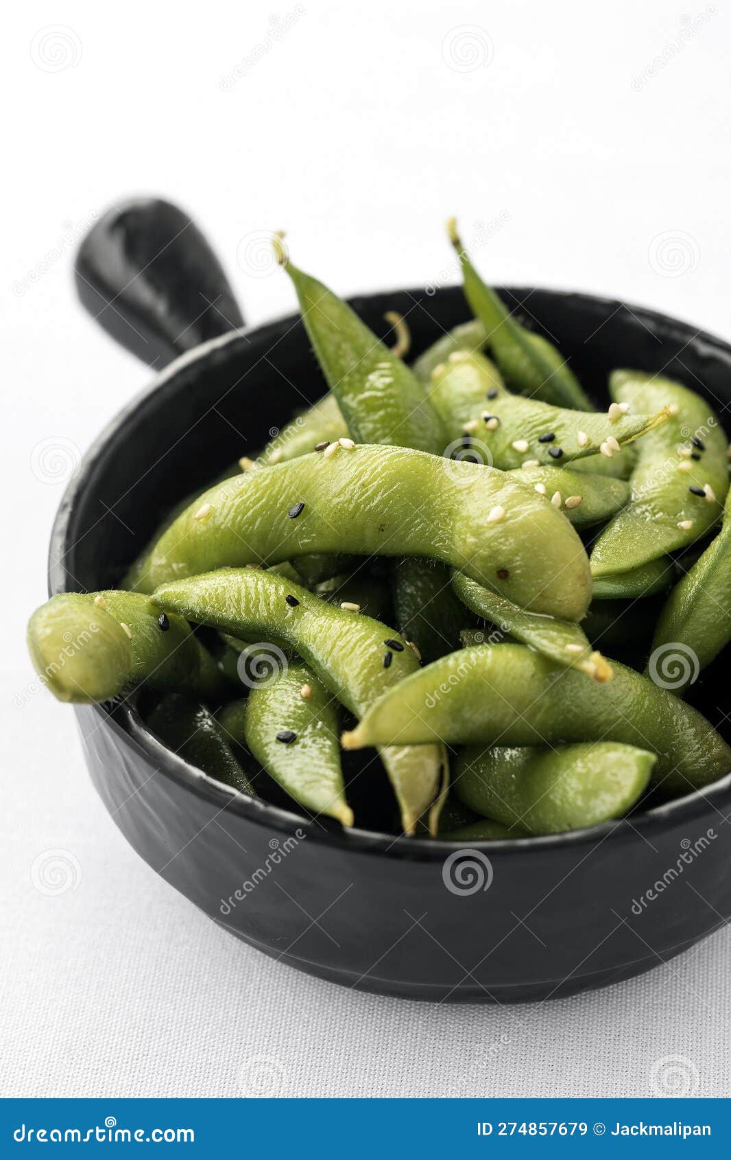 Portion of Edamame Green Beans in Bowl Stock Image Image of japanese