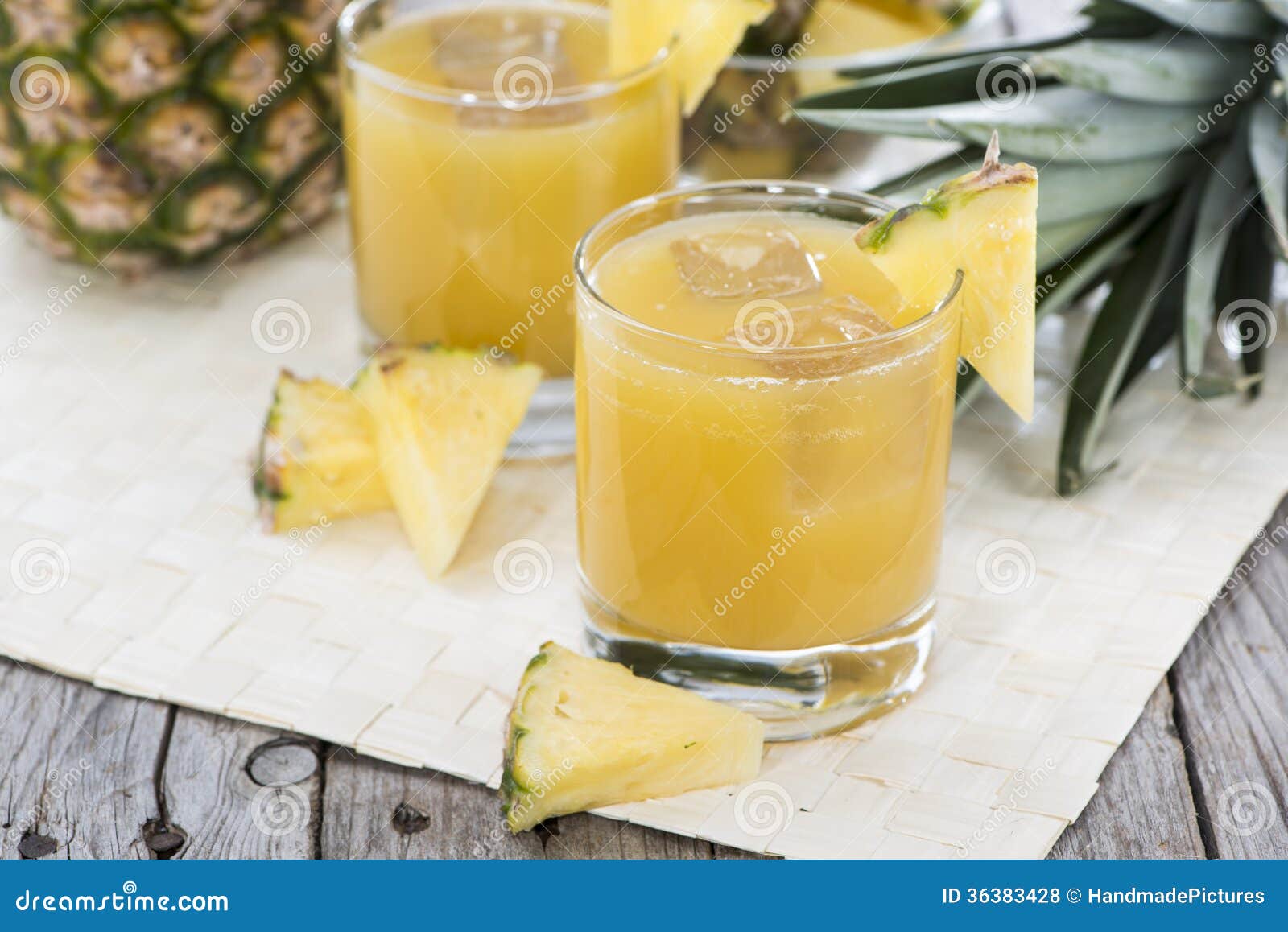 Portion of Fresh Pineapple Juice Stock Photo Image of drink, glass