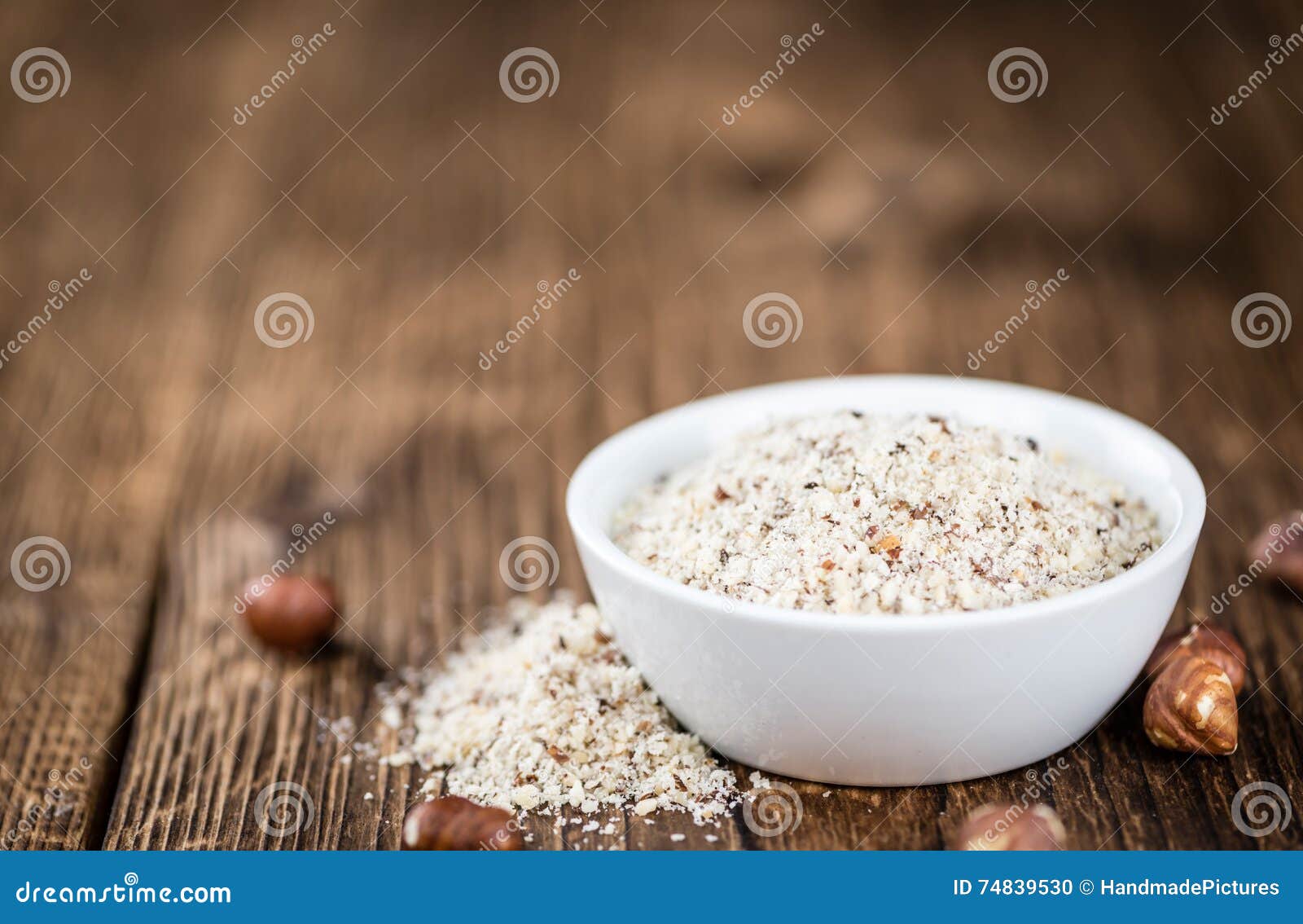 Portion Of Grounded Hazelnuts Stock Photo Image of natural, hazel
