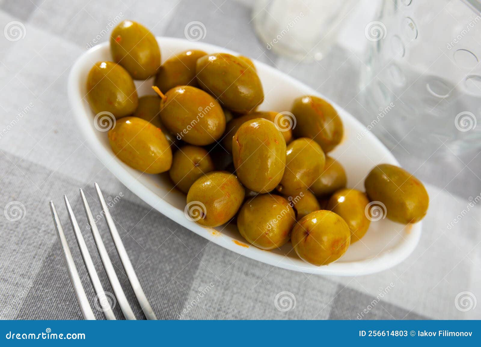 Portion of Whole Marinated Olives Stock Image Image of natural, greek
