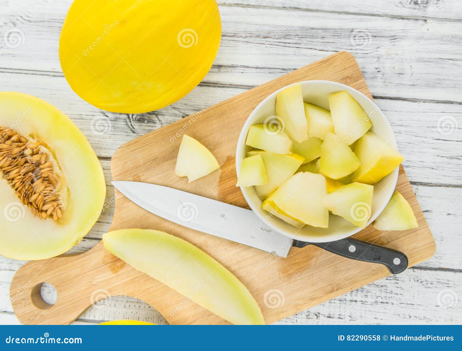 Portion of Yellow Honeydew Melon Selective Focus Stock Photo Image of closeup, muskmelon 82290558