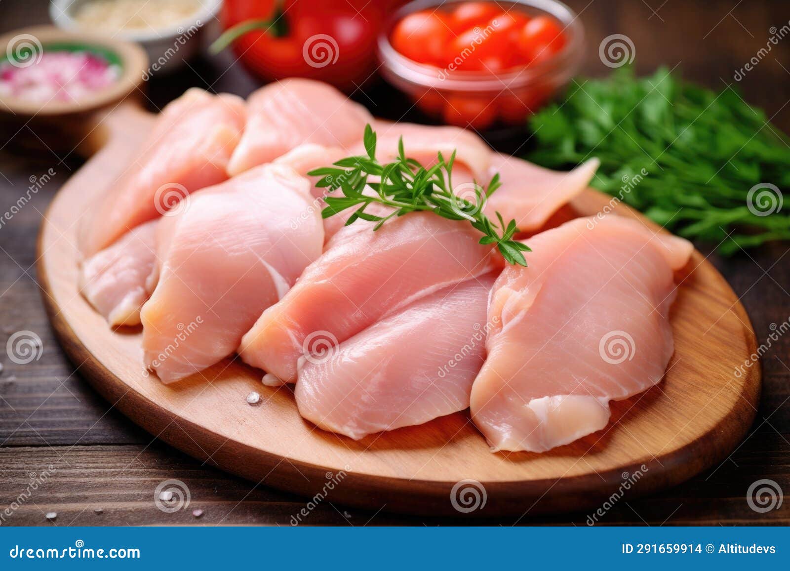 Portioned Raw Chicken for Protein Source Stock Photo Image of