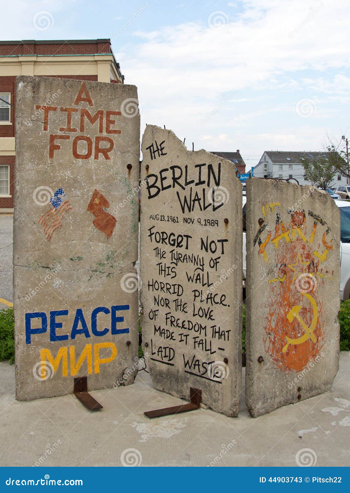 Portland, Berlin Wall stock image. Image of maine, peace 44903743