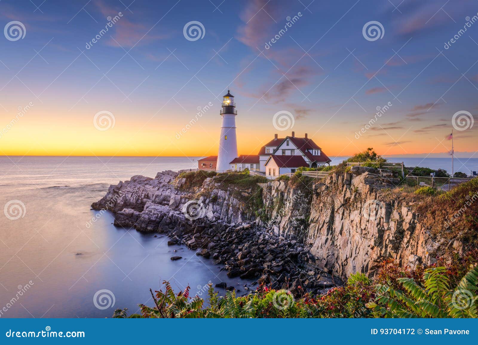 Portland Maine Usa Stockfoto Bild Von Architektur 93704172