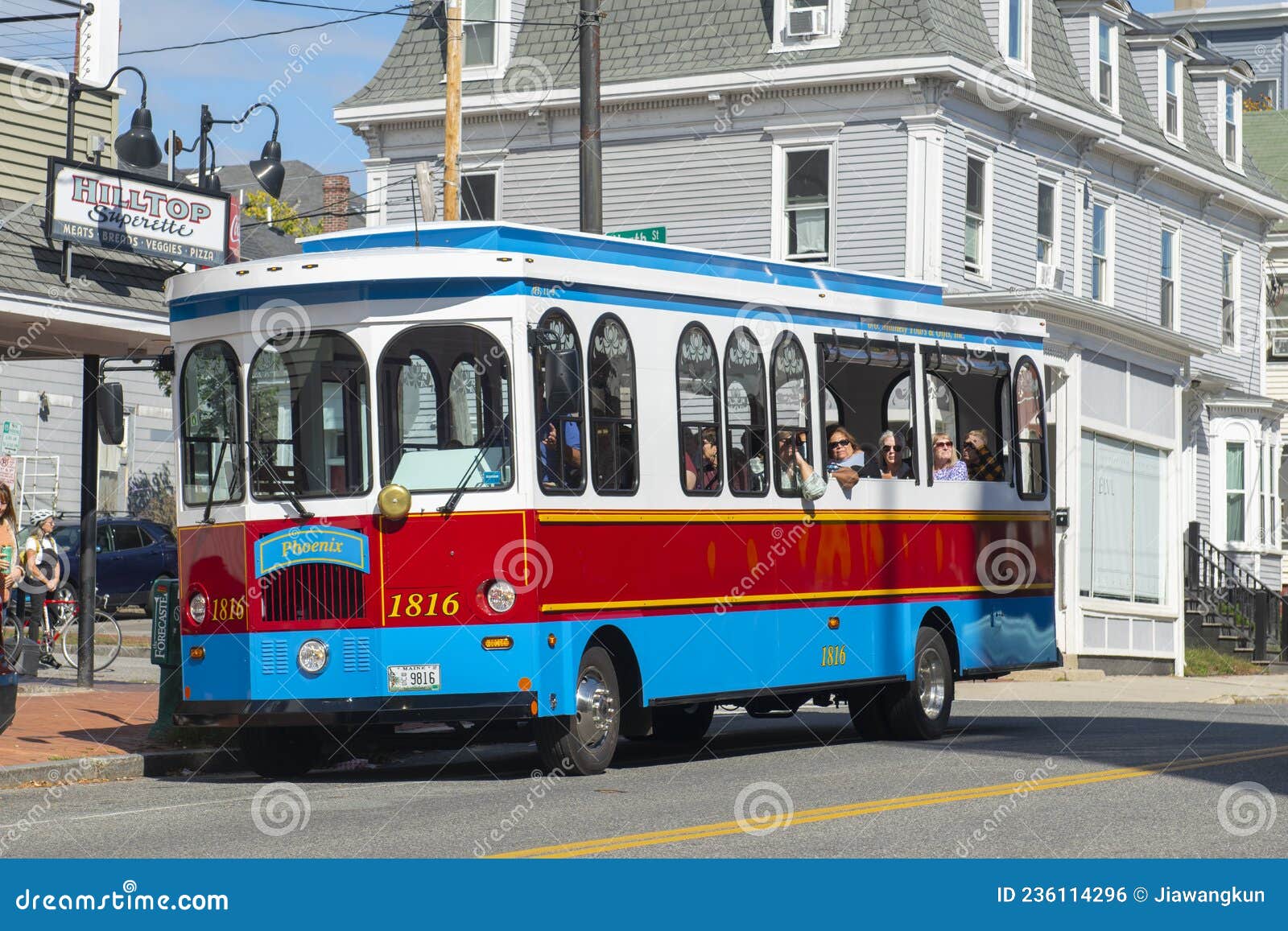 Portland Mainely Tour Bus, Portland, Maine, USA Editorial Photo Image