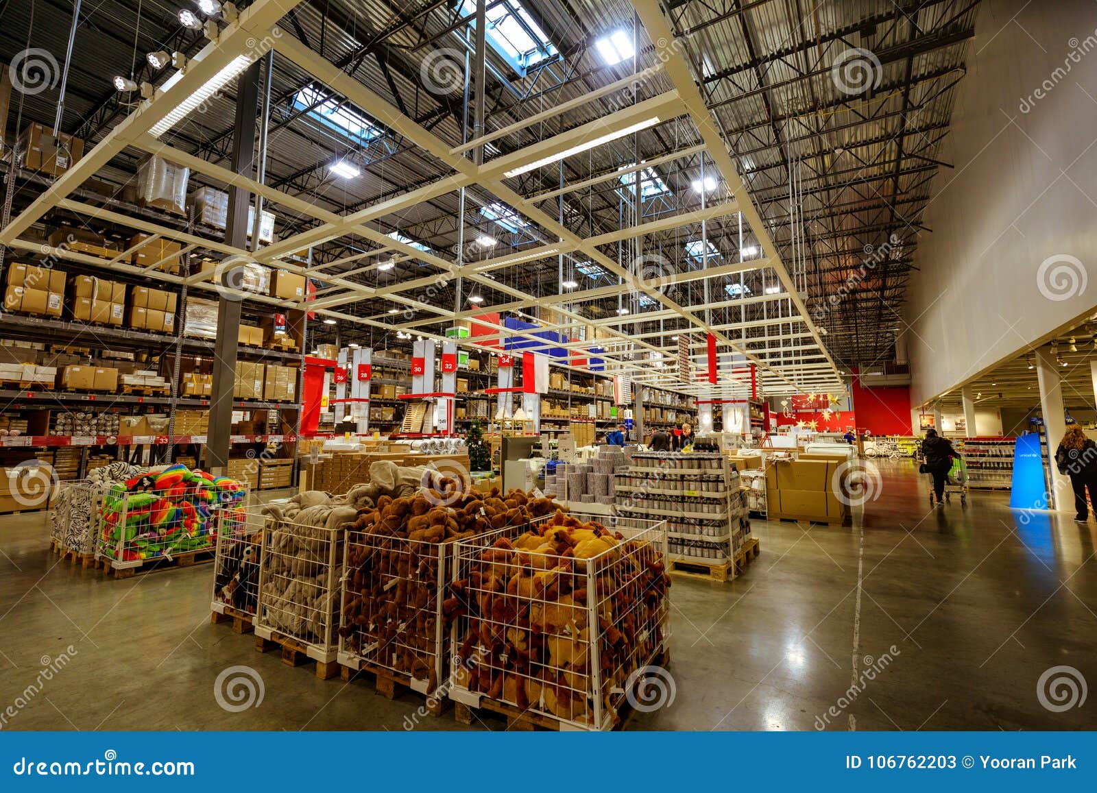 Interior Of Large Ikea Portland Home Furnishings Store Editorial