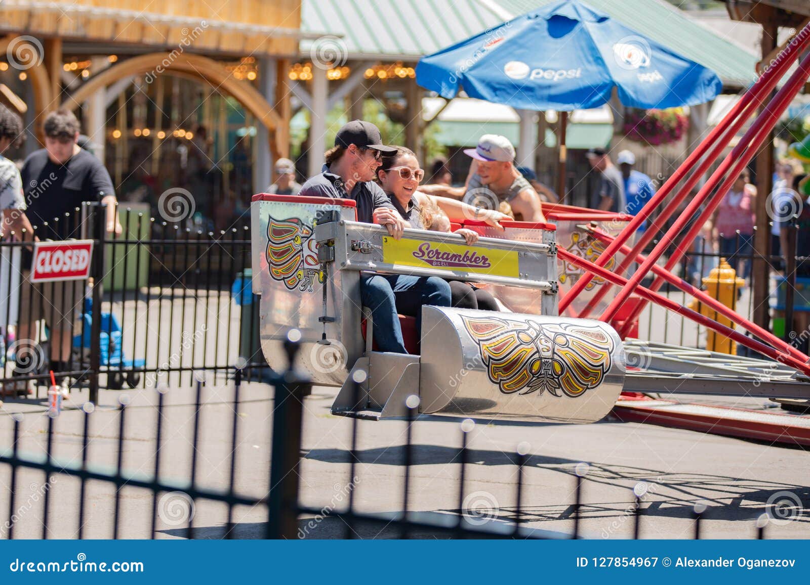 Family On The Fast Amusement Ride Editorial Photography Image Of Exciting Carousel