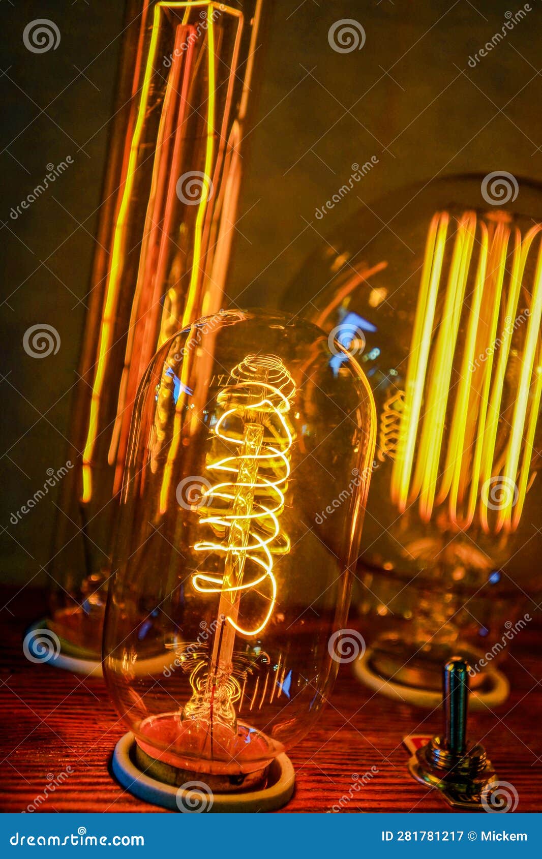 light bulb glass filaments