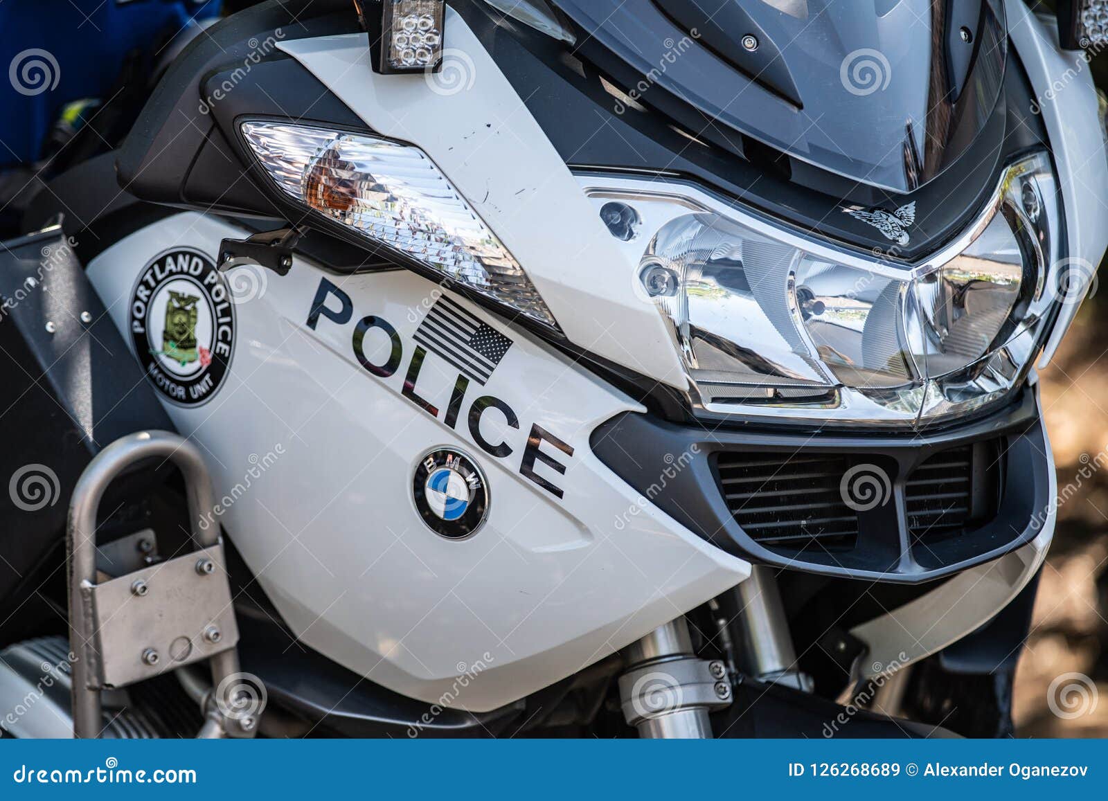 Police Bmw Motocyccle Up Close Editorial Stock Image - Image of motor