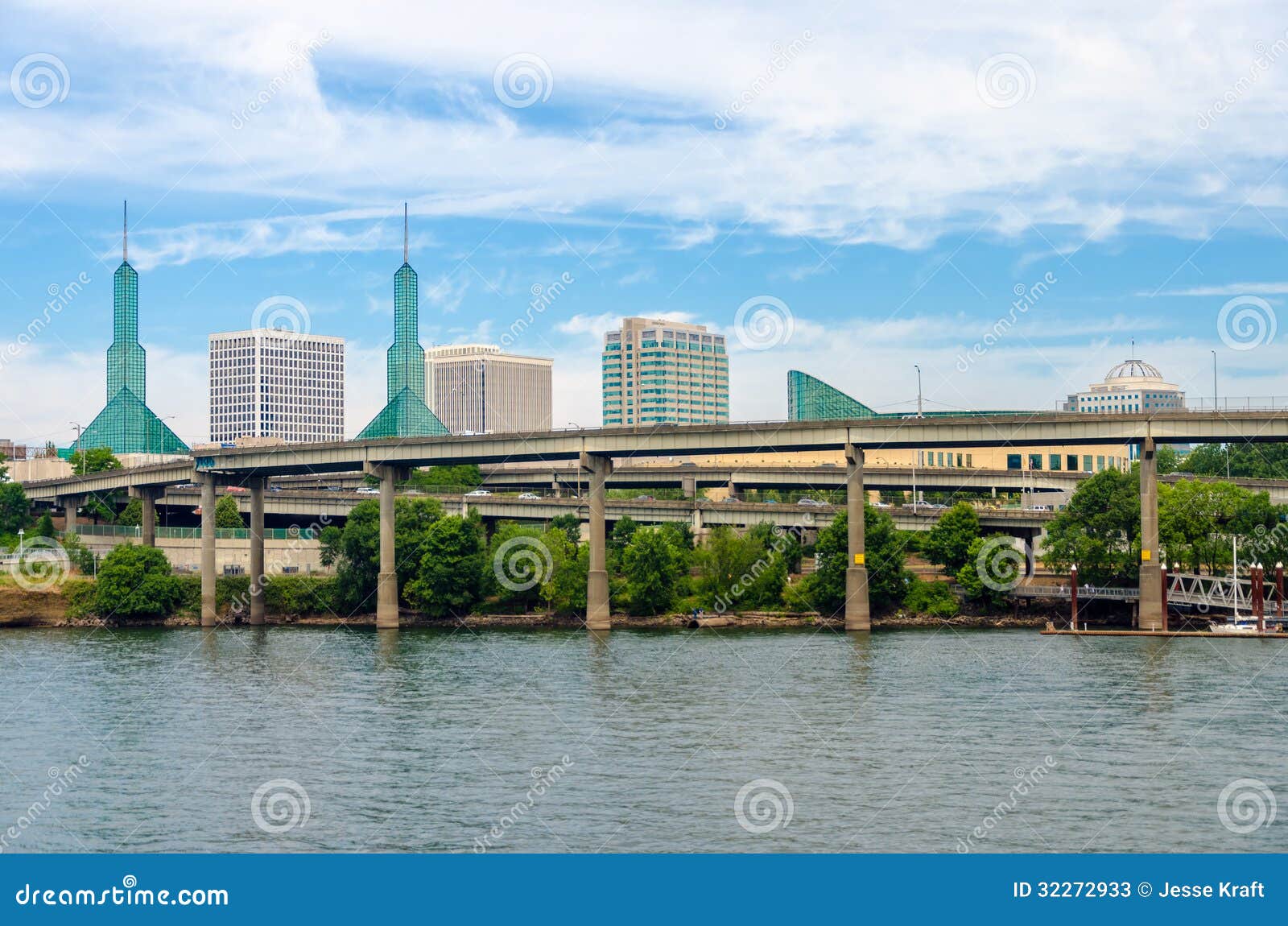 Portland Waterfront stock image. Image of west, glass 32272933