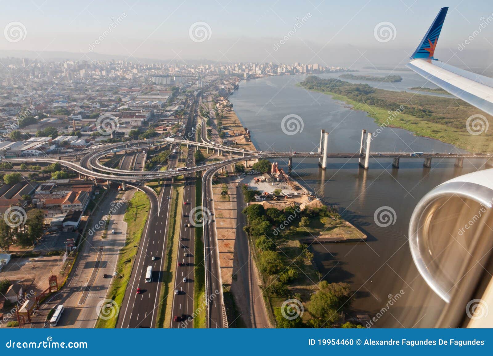Porto Alegre Bridge And Guaiba River Editorial Image Image Of Engine Aircraft