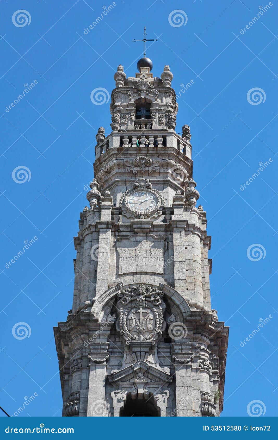 porto, portugal: torre dos clerigos (the clergy tower), 1754, landmark and  of the historical city