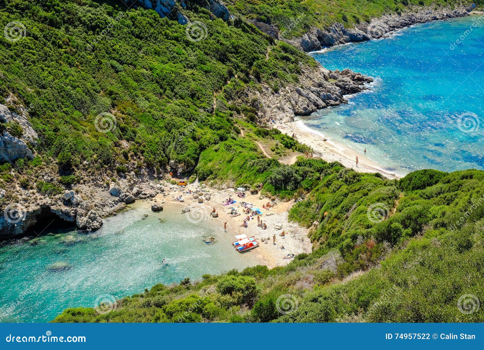 porto timoni, the most famous and beautifull beach in corfu