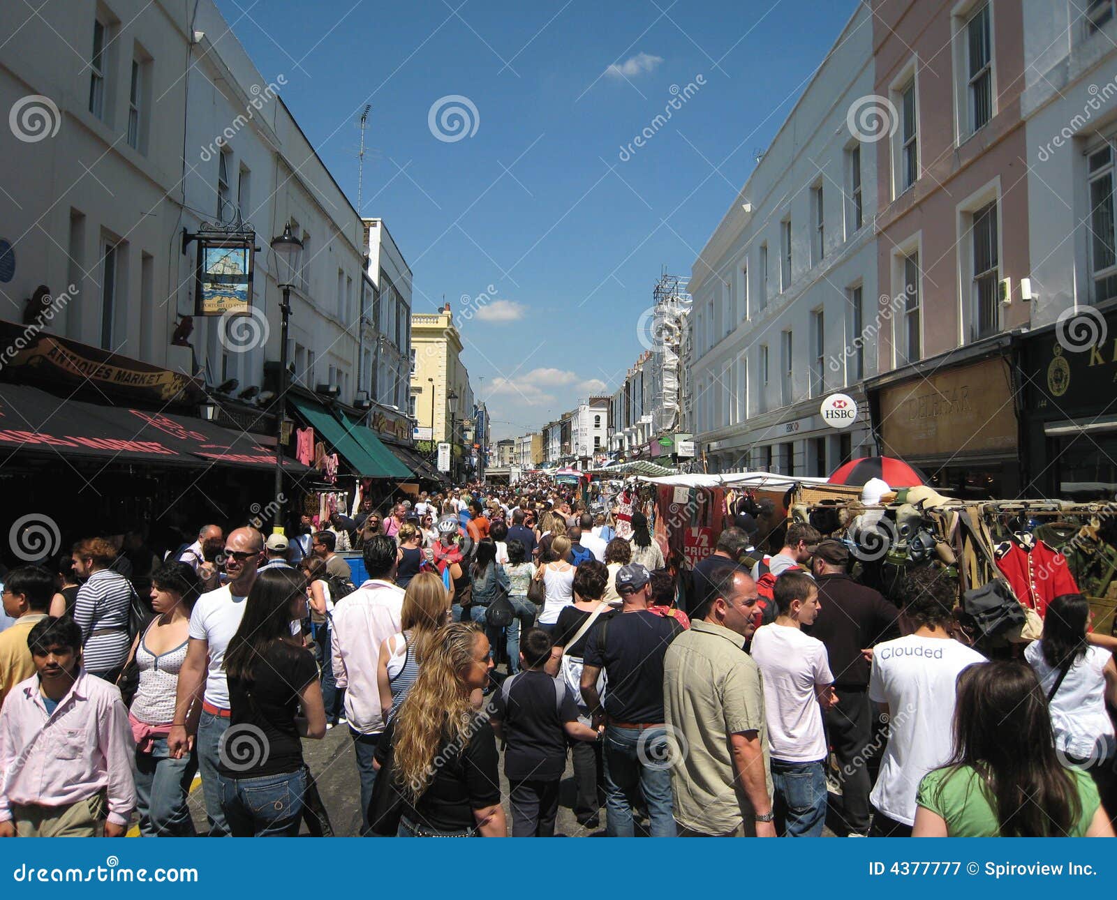 Portobello Road Market editorial photography. Image of hunter 4377777