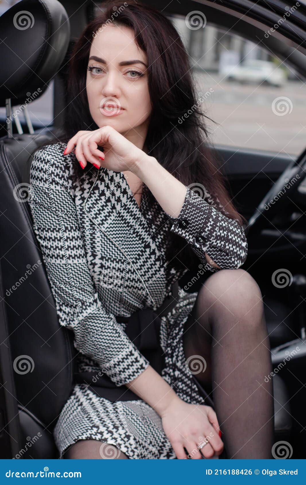 Eine Frau in Kariertem Hemd Reinigt Die Innenseite Des Autos Mit Einem  Mikrofasertuch. Stockbild - Bild von tür, innere: 219632113