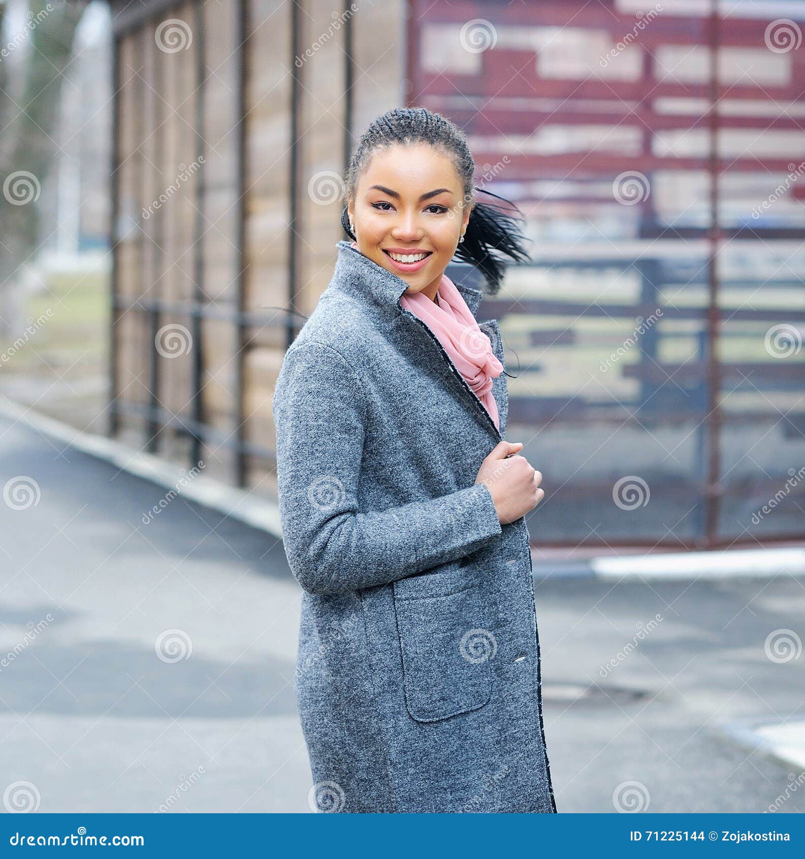 Portrait of an Adorable Young Mixed Race Woman Stock Photo - Image of ...