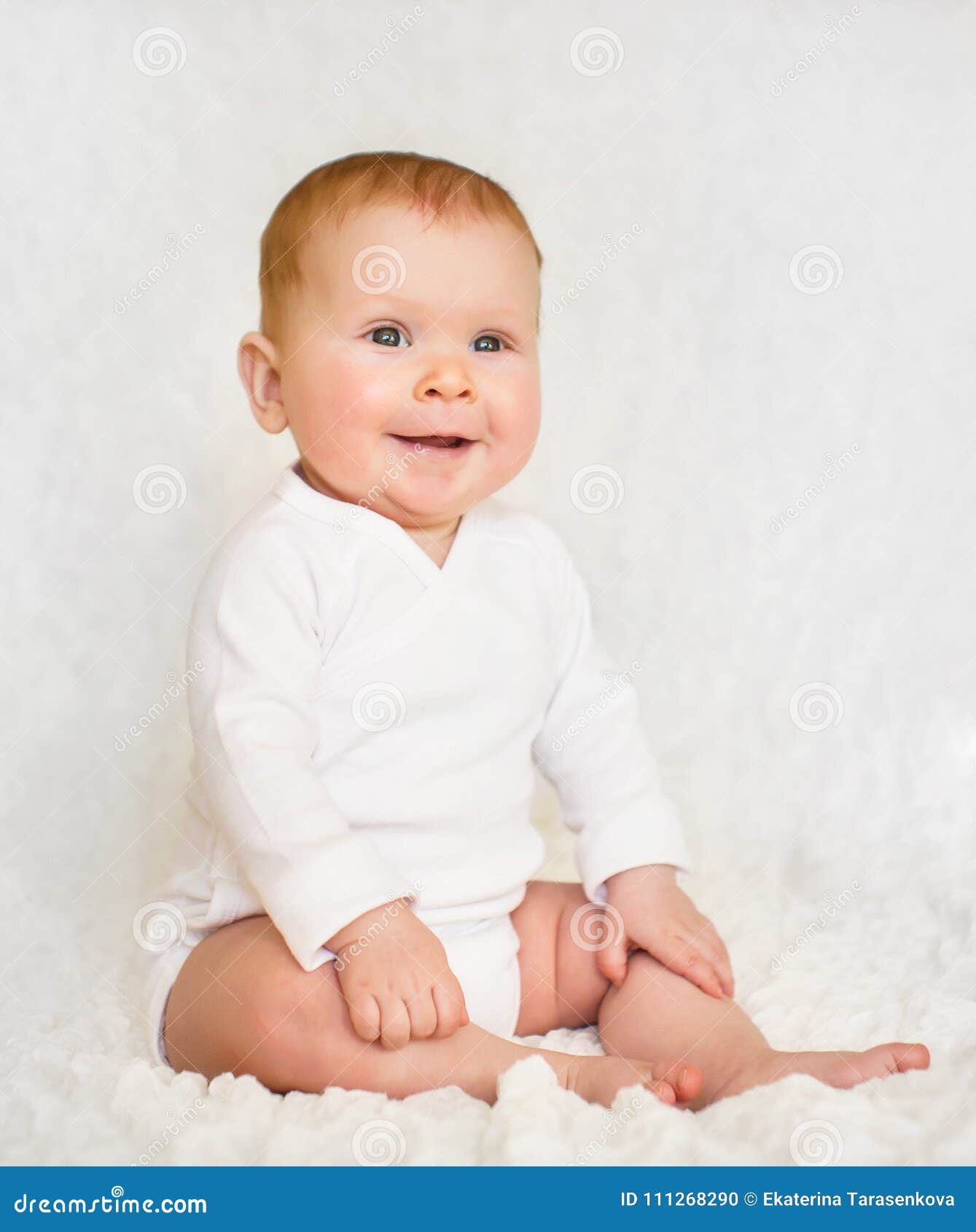 Portrait of Adorableness. Little Baby Girl Stock Photo - Image of close ...