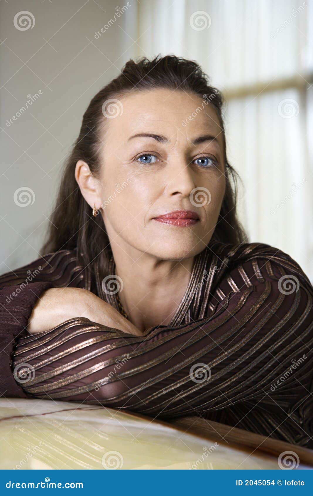 Portrait of adult female. stock photo. Image of person - 2045054