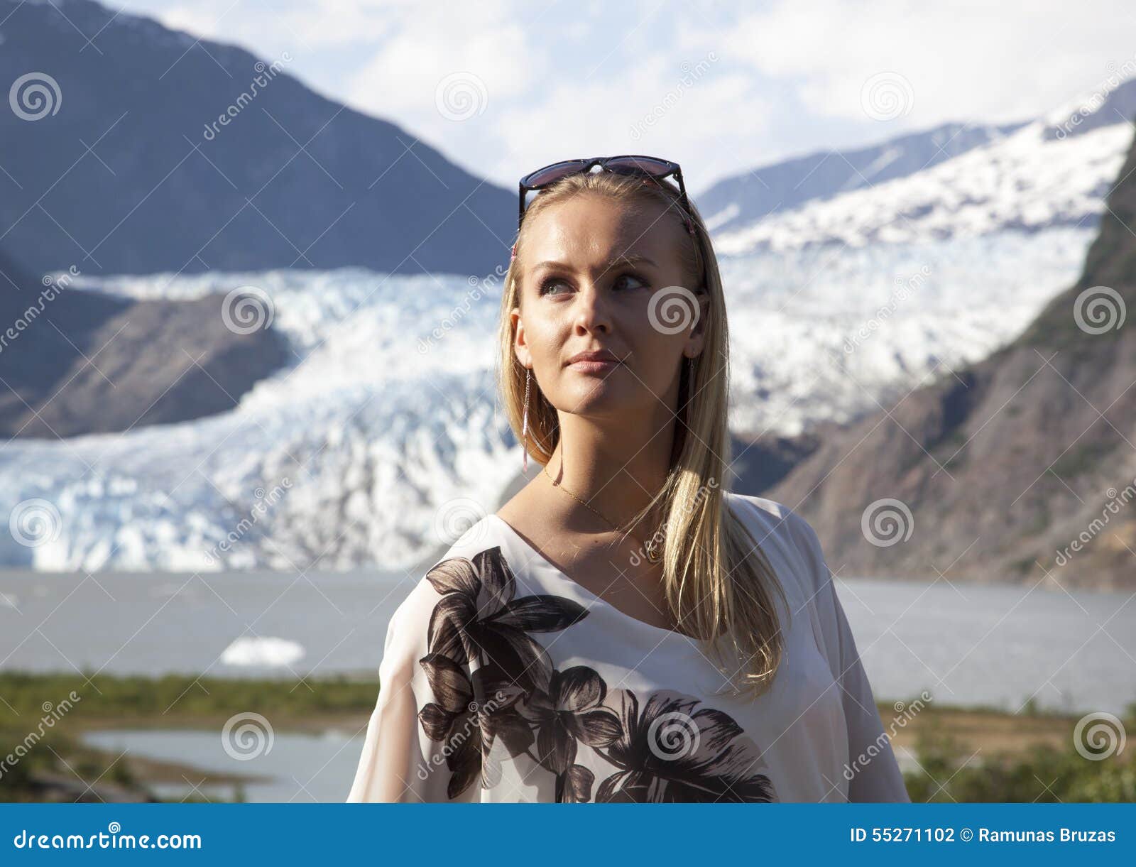 Portrait in Alaska stock photo. 
