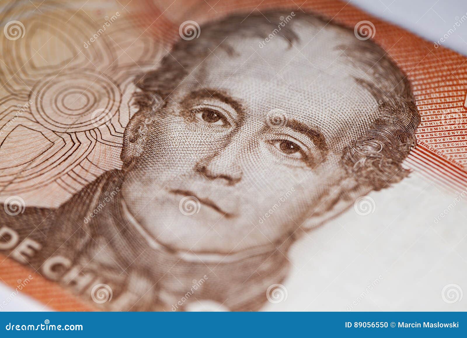 portrait of andres bello in currency