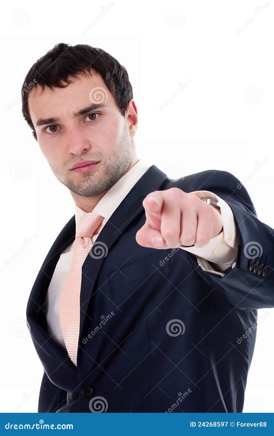 Portrait of a Anger Business Man Stock Image - Image of formal ...