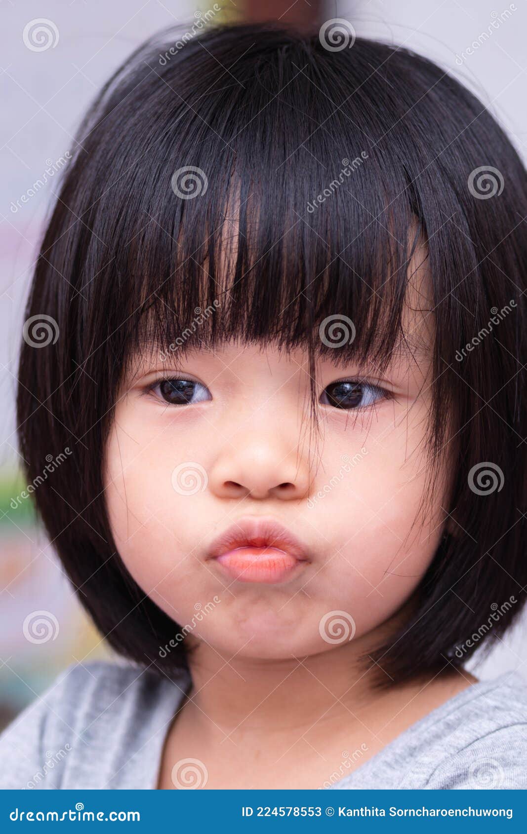 Portrait of Asian Adorable Girl. Kid Make Wrapping Her Mouth. Head Shot of Cute Child. Black Short Hair Children Stock Image - Image of acting, baby: 224578553 Portrait of Asian Adorable Girl. Kid Make Wrapping Her Mouth. Head Shot of Cute Child. Black Short Hair Children Stock Image - Image of acting, baby: 224578553