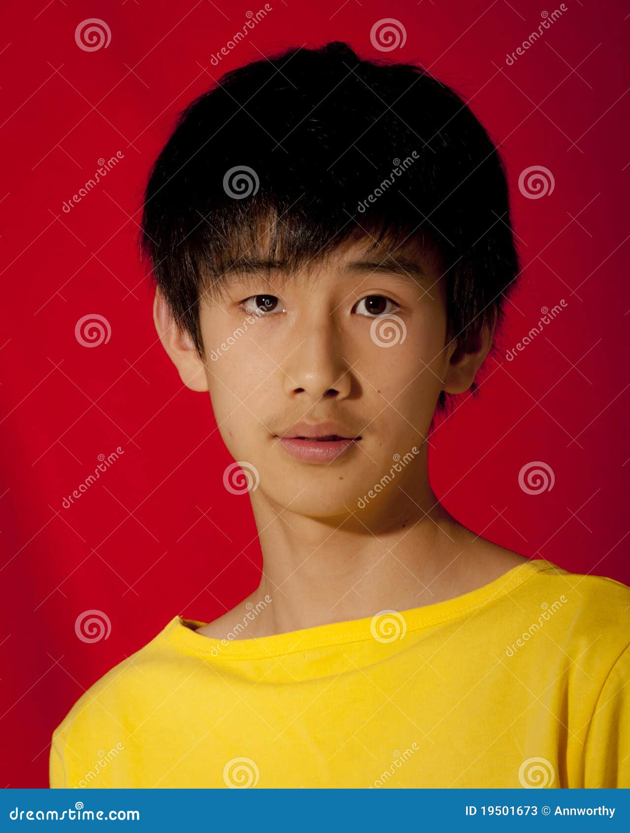 Portrait of Asian Chinese Teenage Boy Stock Image - Image of years,  serious: 19501673