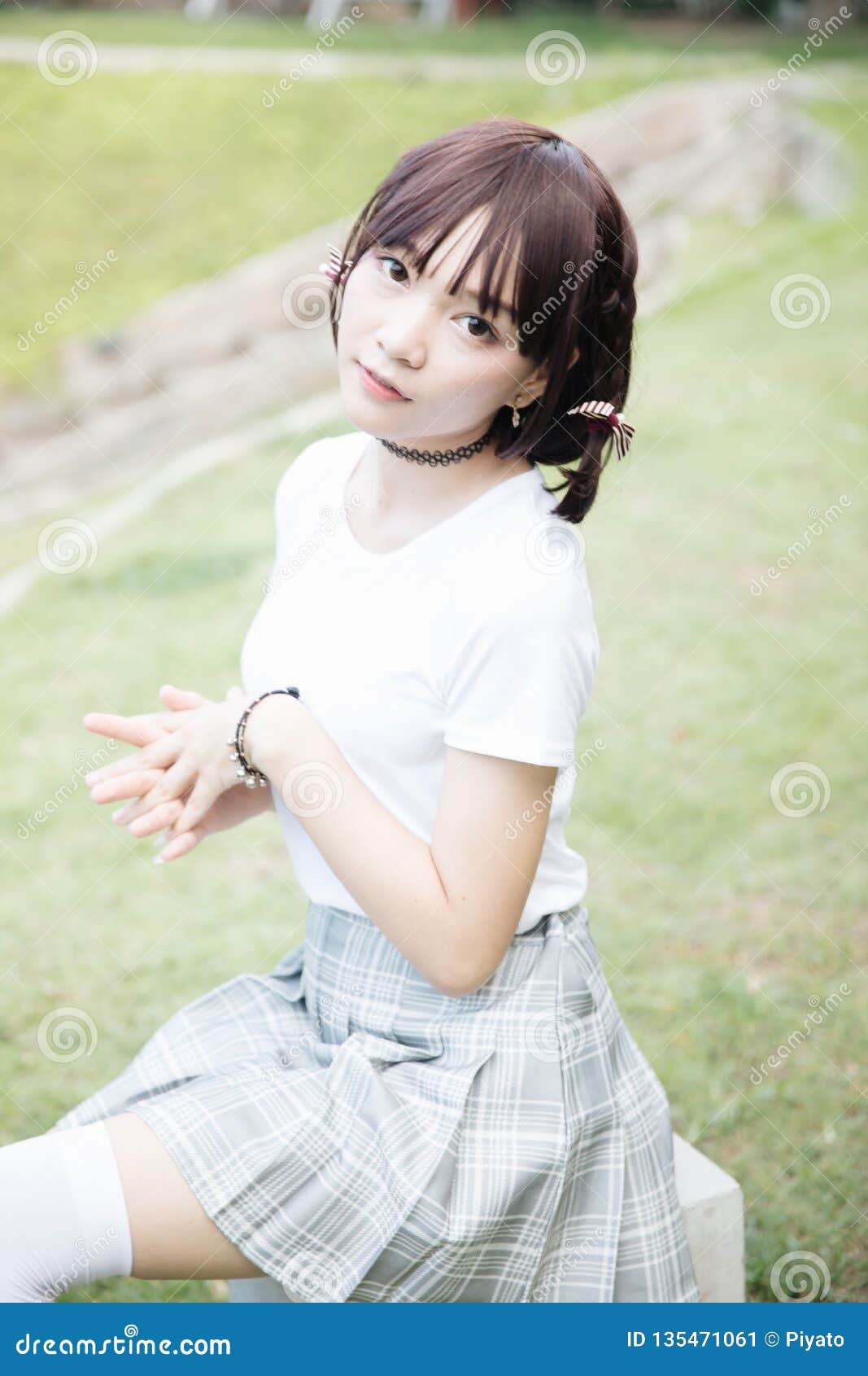 Asian School Girl Up Skirt