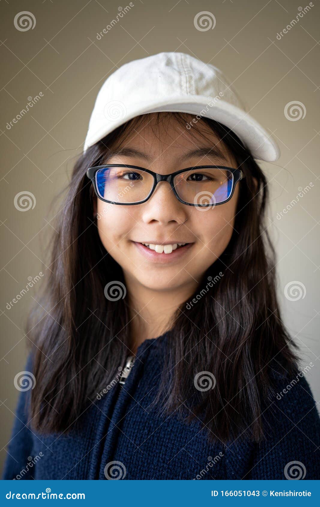 Asian Teen With Glasses