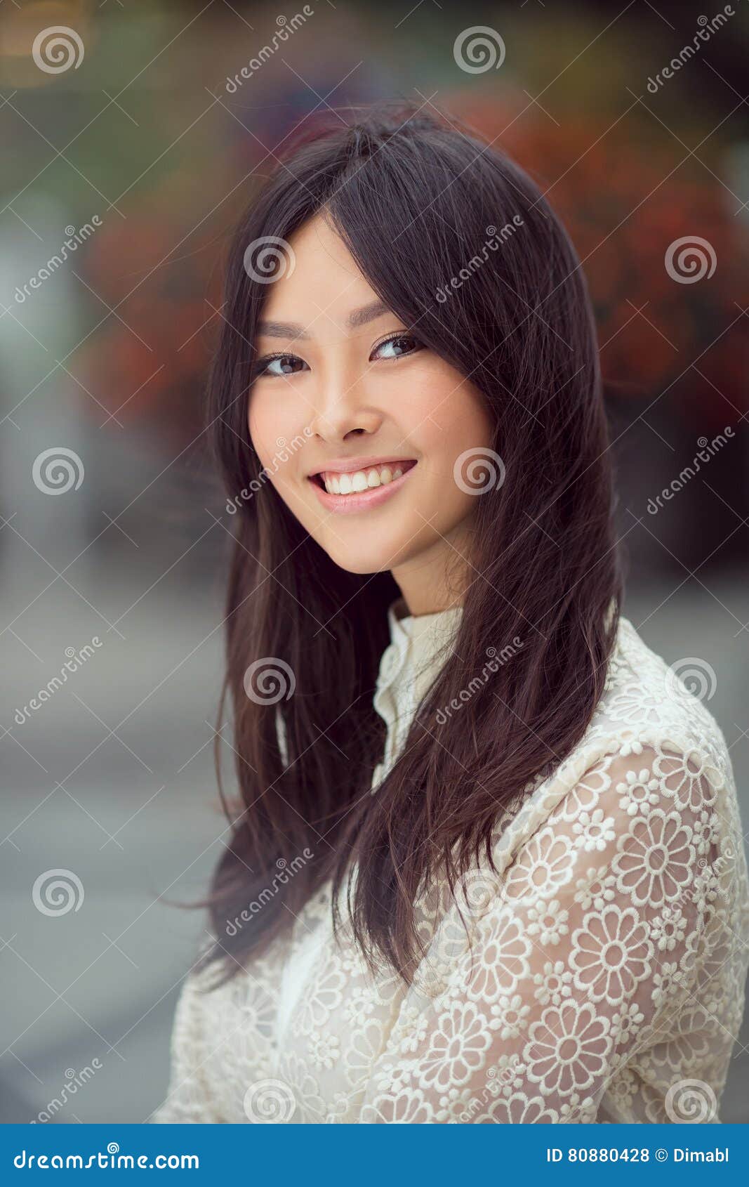 Portrait of asian woman stock photo. Image of beautiful - 80880428