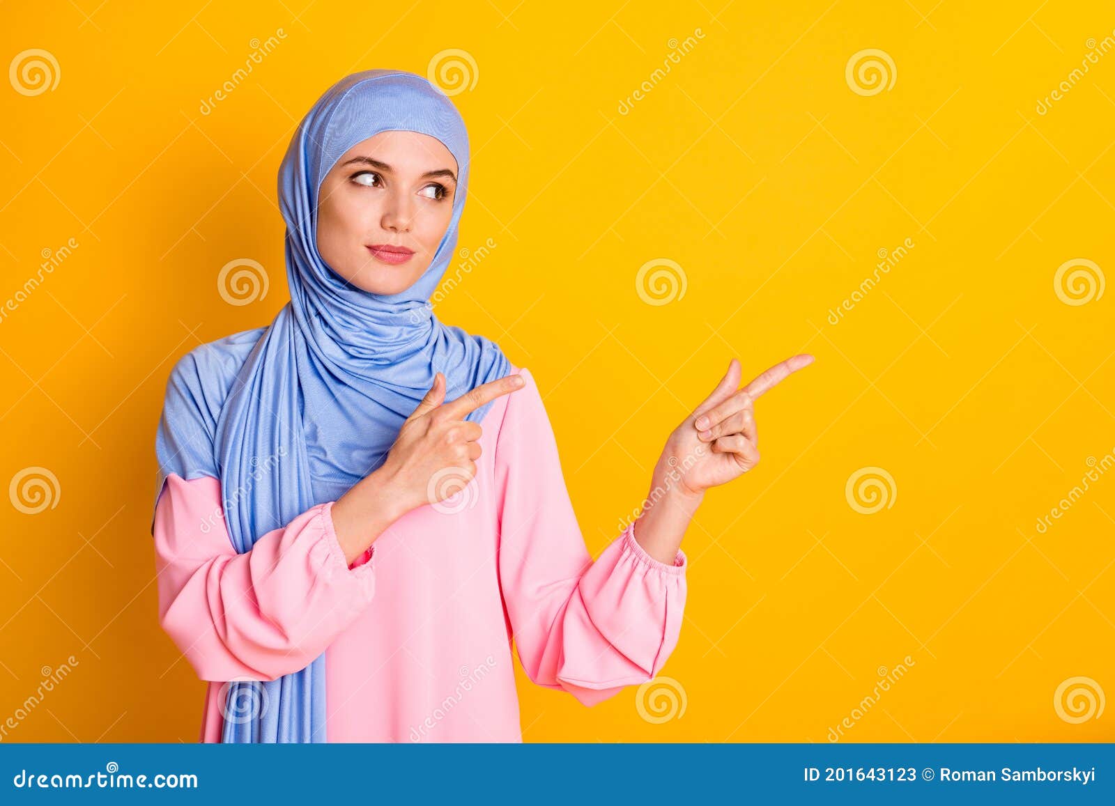 Portrait of Attractive Content Smart Muslimah Wearing Hijab ...