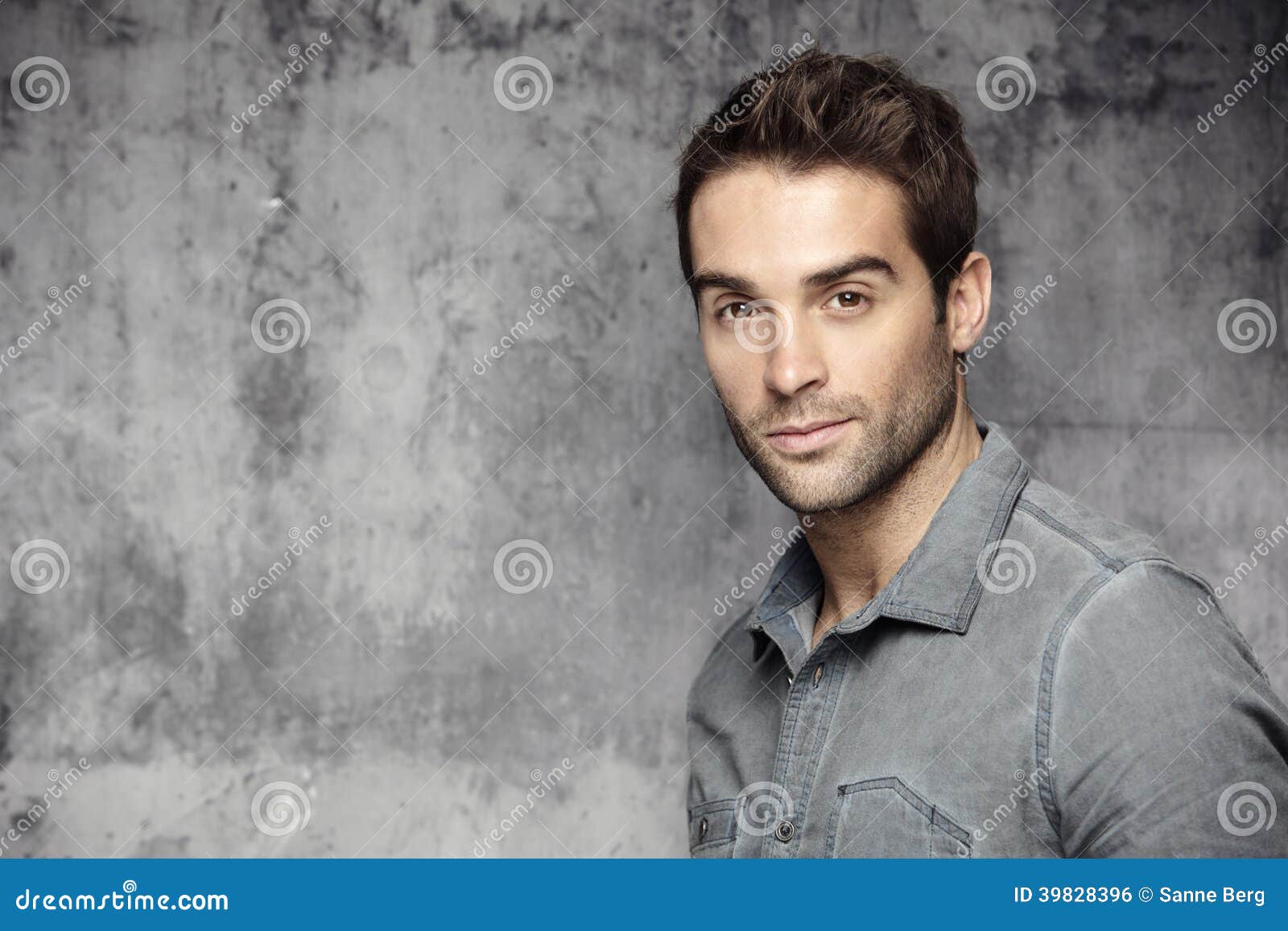 Portrait of an Attractive Man Stock Photo - Image of common, happiness ...