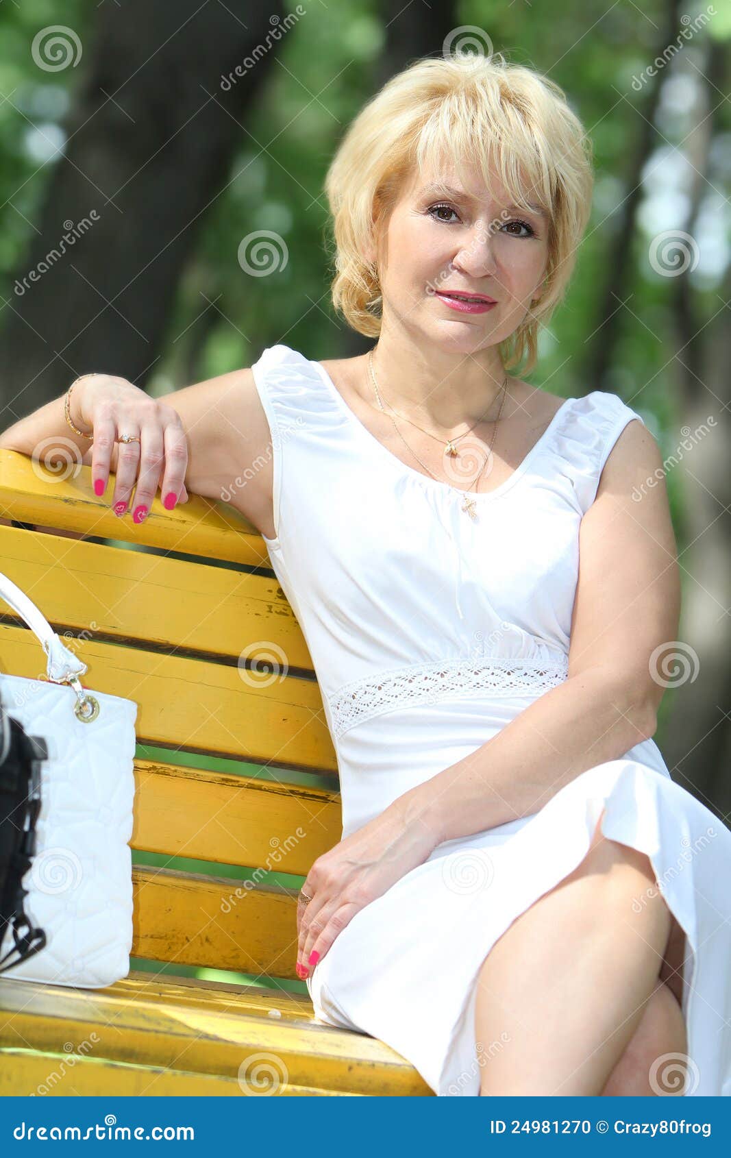 Portrait Of Attractive Middle-Aged Woman Stock Photo - Image Of Bright, Lifestyle -1078