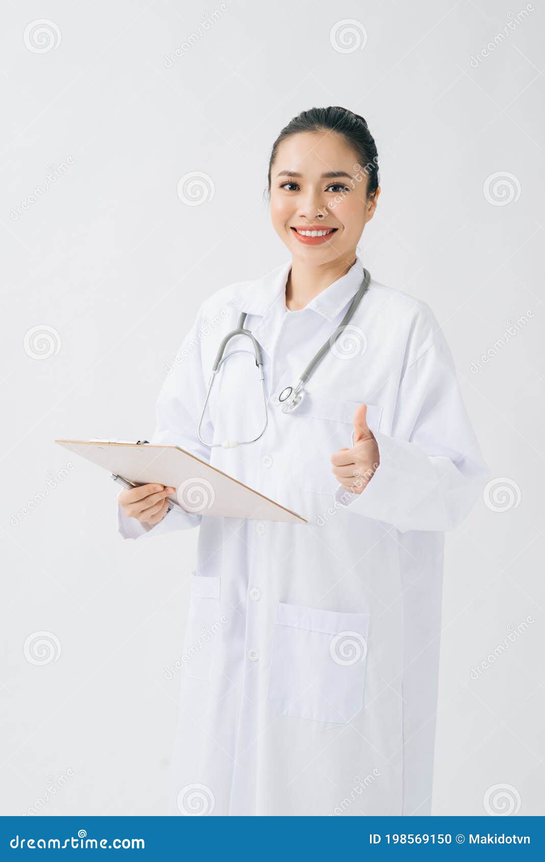 Attractive Young Female Doctor With A Stethoscope Stock 