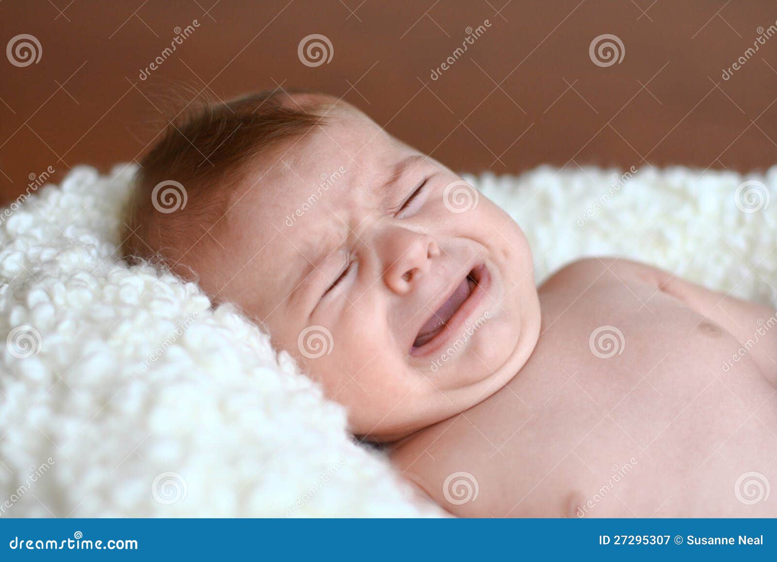 3 month old baby crying