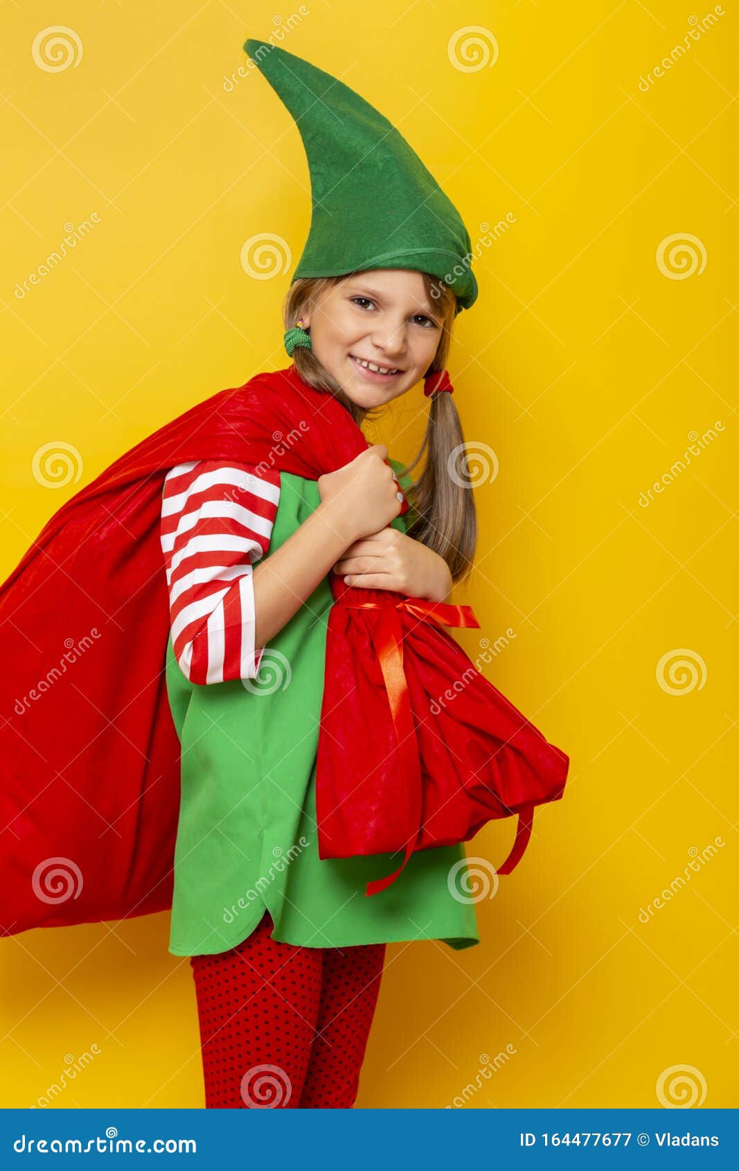 santa carrying elf costume