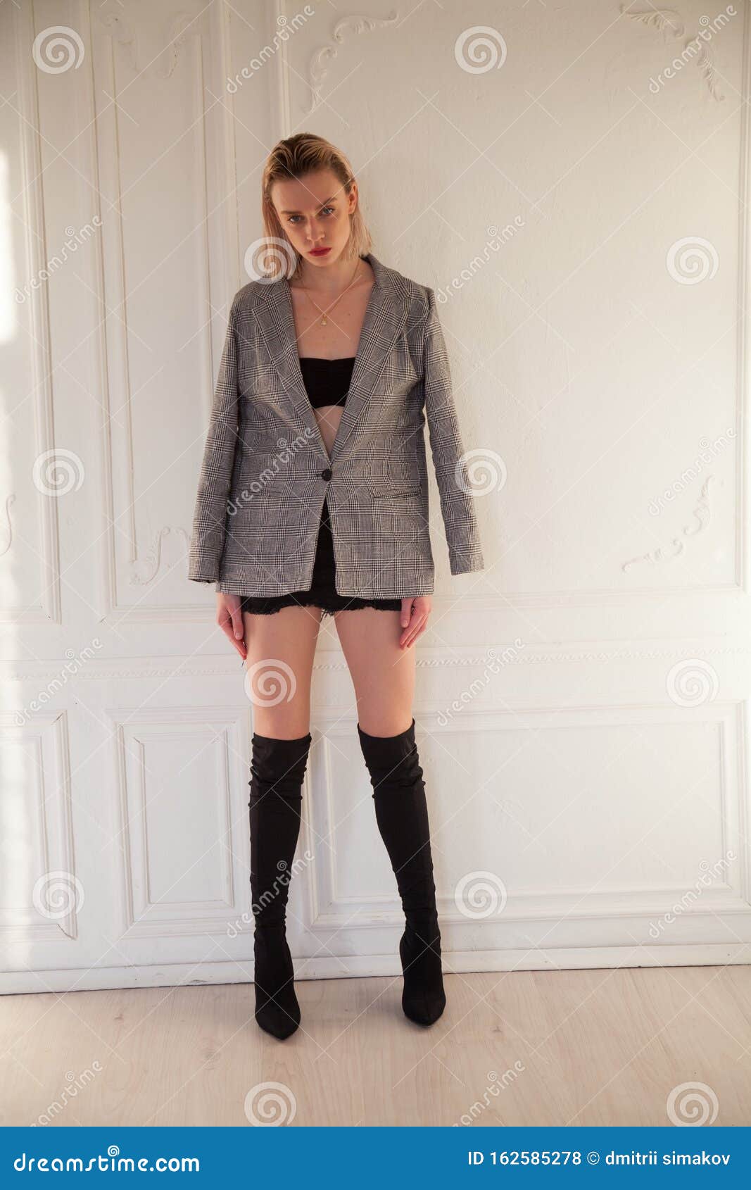 Blonde in boots