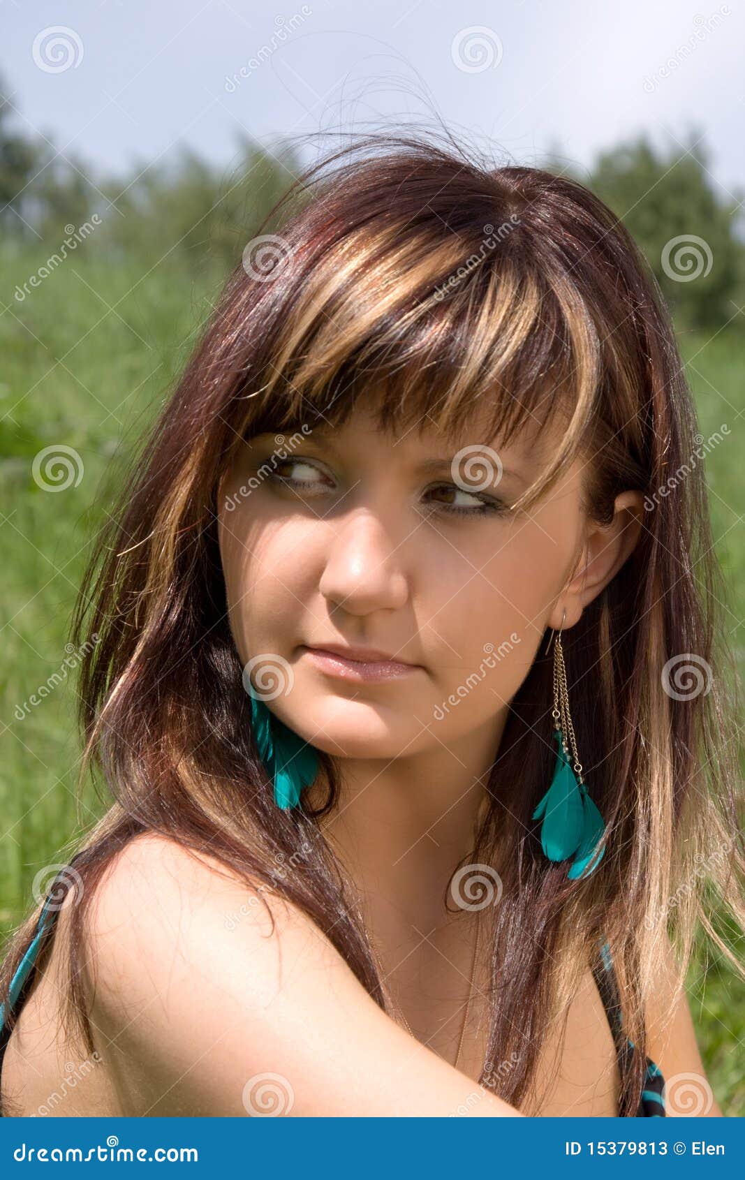 Portrait of the Beautiful Girl Stock Image Image of fine, female